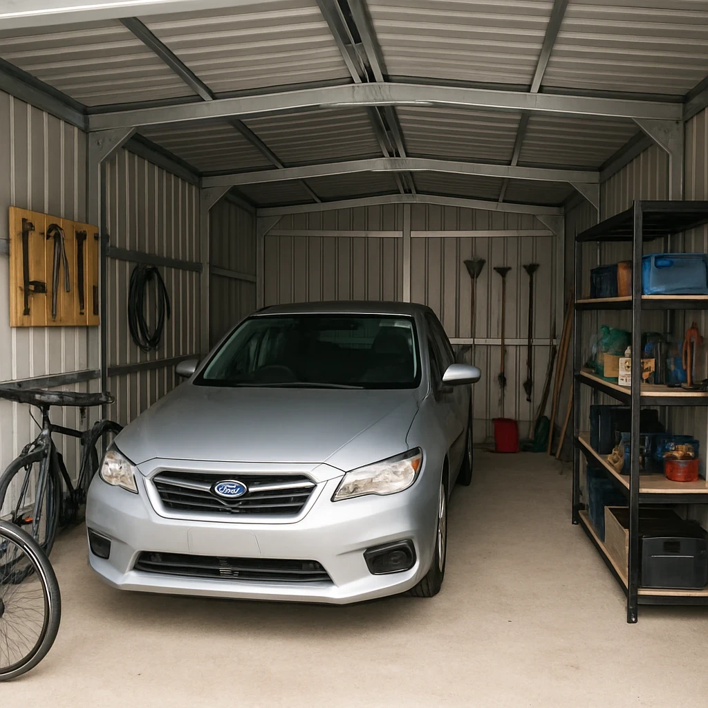 Co można trzymać w garażu blaszanym?